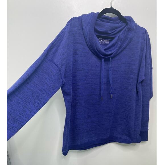 Gerry Long Sleeve Funnel Neck Sweatshirt Pullover Heather Purple Gorp Womens XL - Picture 5 of 11